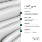 Advanced Clinicals Collagen Hand & Body Cream Skin Care Moisturizer Lotion For Dry Cracked Skin. Soothing & Hydrating Plant Collagen Lotion W/Aloe Vera, Green Tea, & Shea Butter, Large 8 Fl Oz