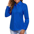 Wrinkle Free Womens Button Down Shirts for Women Long Sleeve Stretch Business Office Formal Work Blouses Tops