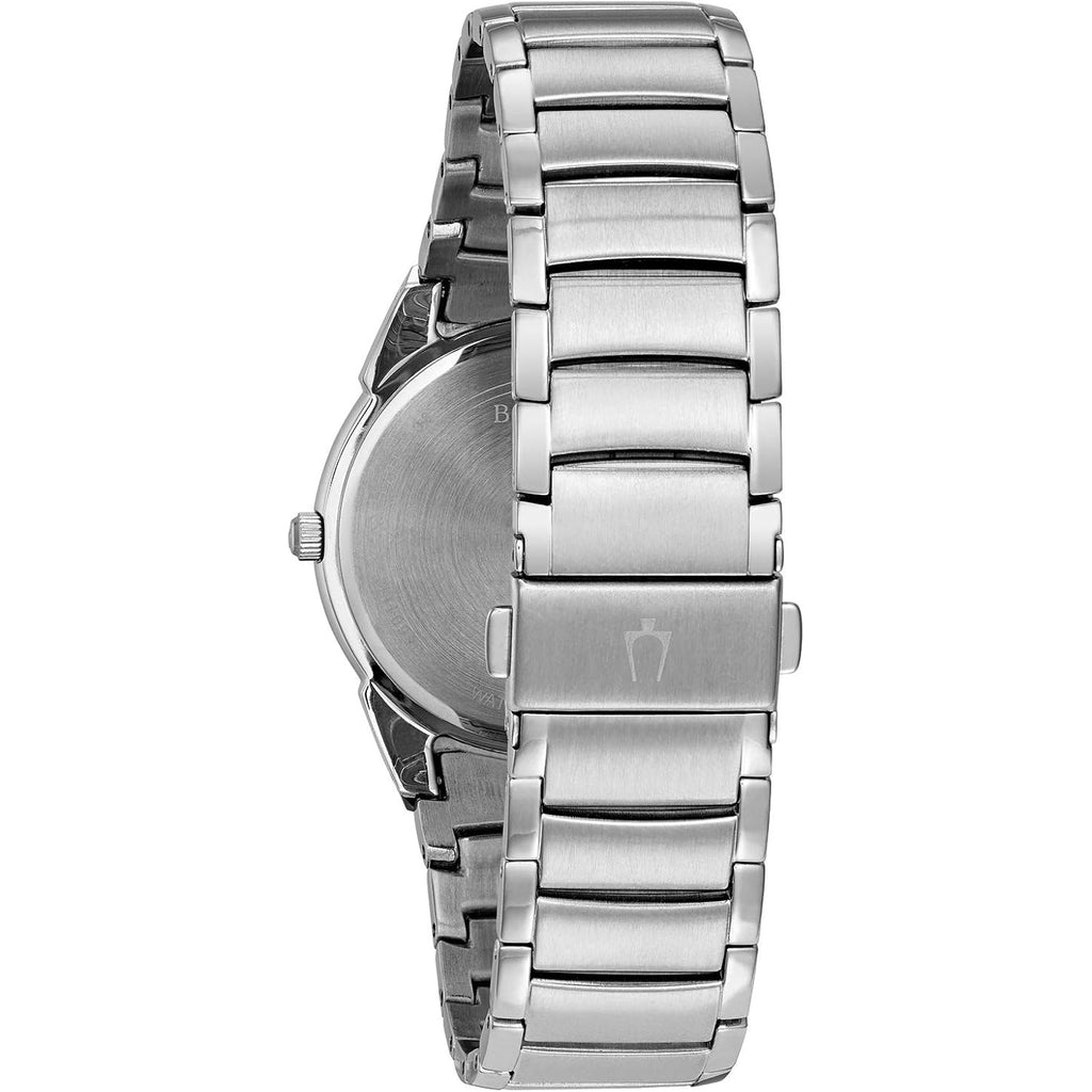 Bulova Men'S 3-Hand Calendar Date Quartz Watch, Patterned Dial, 38Mm, Style: 96B149