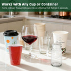 Lfsys Fruit Fly Traps For Indoors – 25 Pack Diy Cup Cover Adhesive Cards For Fruit Fly – Clear, Mess-Free, Indoor Use