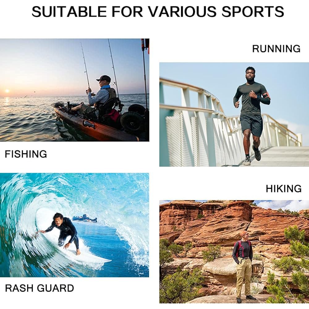Willit Men'S Upf 50+ Sun Protection Hoodie Lightweight Long Sleeve Fishing Shirt Loose Fit Swim Rash Guard