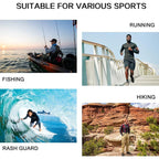 Willit Men'S Upf 50+ Sun Protection Hoodie Lightweight Long Sleeve Fishing Shirt Loose Fit Swim Rash Guard