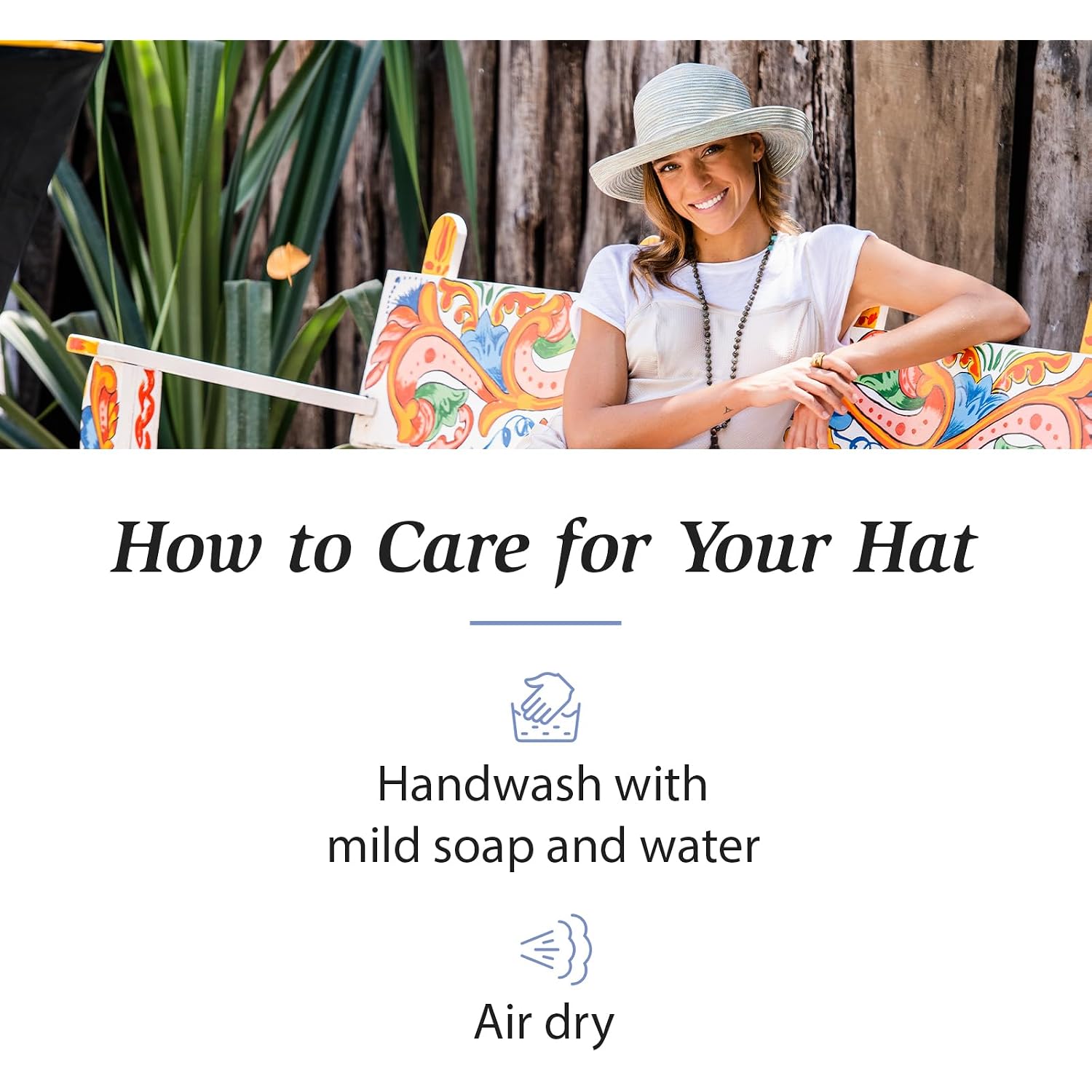 Wallaroo Hat Company Women's Sydney Sun Hat - UPF 30+ Sun Protection, Packable, Adjustable - Beach, Travel, Wide Brim Seafoam