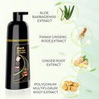 Kaisasa Black Hair Dye Shampoo 3 In 1,Hair Color Shampoo Covers Gray Hair For Women And Men (16.9 Fl.Oz Black)