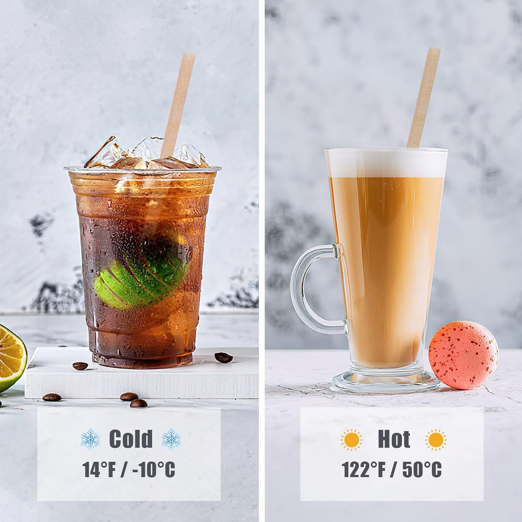 Sugarcane Straws, 200Pcs Drink Straws Disposable For Hot Cold Drinks, Coffee, Cocktail, Juice Home Favor, The Beach Party, Natural Brown