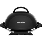 George Foreman Indoor/Outdoor Electric Patio Grill, Apartment Approved, 15-Serving, Removable Stand, Black