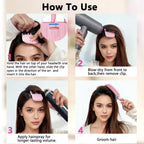 2-Pack Hair Volume Clip, Root Clips For Curly Hair Volume Lift | 6-Teeth And 3-Teeth Design, Heat-Resistant Pink Plastic, Root Lifter Hair Tool, Styling Accessory For Fine Strands