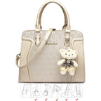 Women's Fashion Handbags Tote Bags Shoulder Bag Top Handle Satchel Purse Set 4pcs