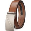 Bostanten Mens Belt Leather Ratchet Belt For Men Dress And Casual With Adjustable Buckle, Trim To Fit