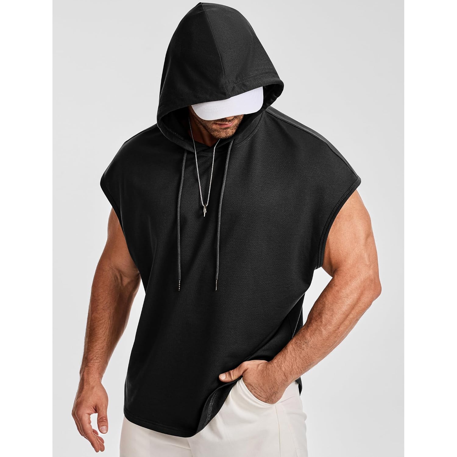 Jmierr Men'S Drawstring Hooded Shirts - Casual Loose Fit Cotton Hoodies Tee Shirt For Daily Wear