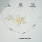 Bheop Ankle Bracelets for Women 14K Gold Silver Plated Anklets for Women Waterproof Boho Evil Eye Pearl Charm Pendant Beaded Foot Chain Adjustable Dainty Summer Beach Jewelry Set Gifts Non Tarnish