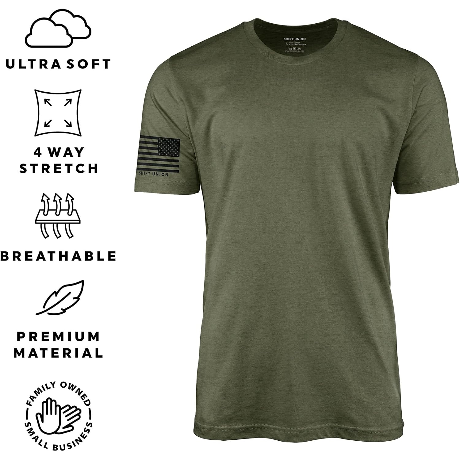 Patriotic Shirts For Men - American Patriot Graphic Tee - Usa & Freedom Style - Super Soft Premium Shirt Pack