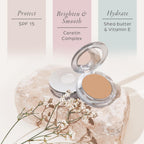 PÜR MINERALS 4-in-1 Pressed Mineral Makeup Powder Foundation with SPF 15 - Concealer & Finishing Compact Pressed Powder for Face - Buildable Medium to Full Coverage Foundation Powder
