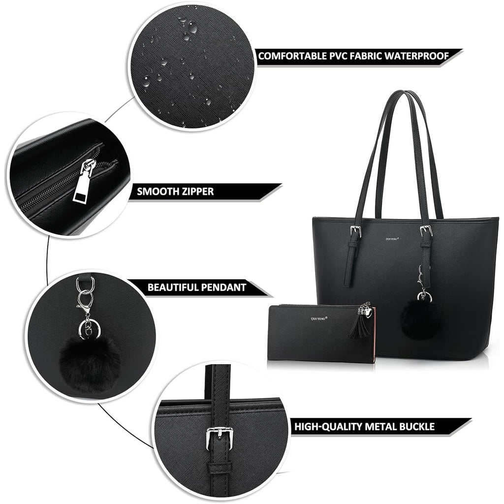 Tantomi Tote Bags For Women, Handbags And Womens Purses Shoulder Purse Set For Travel Work