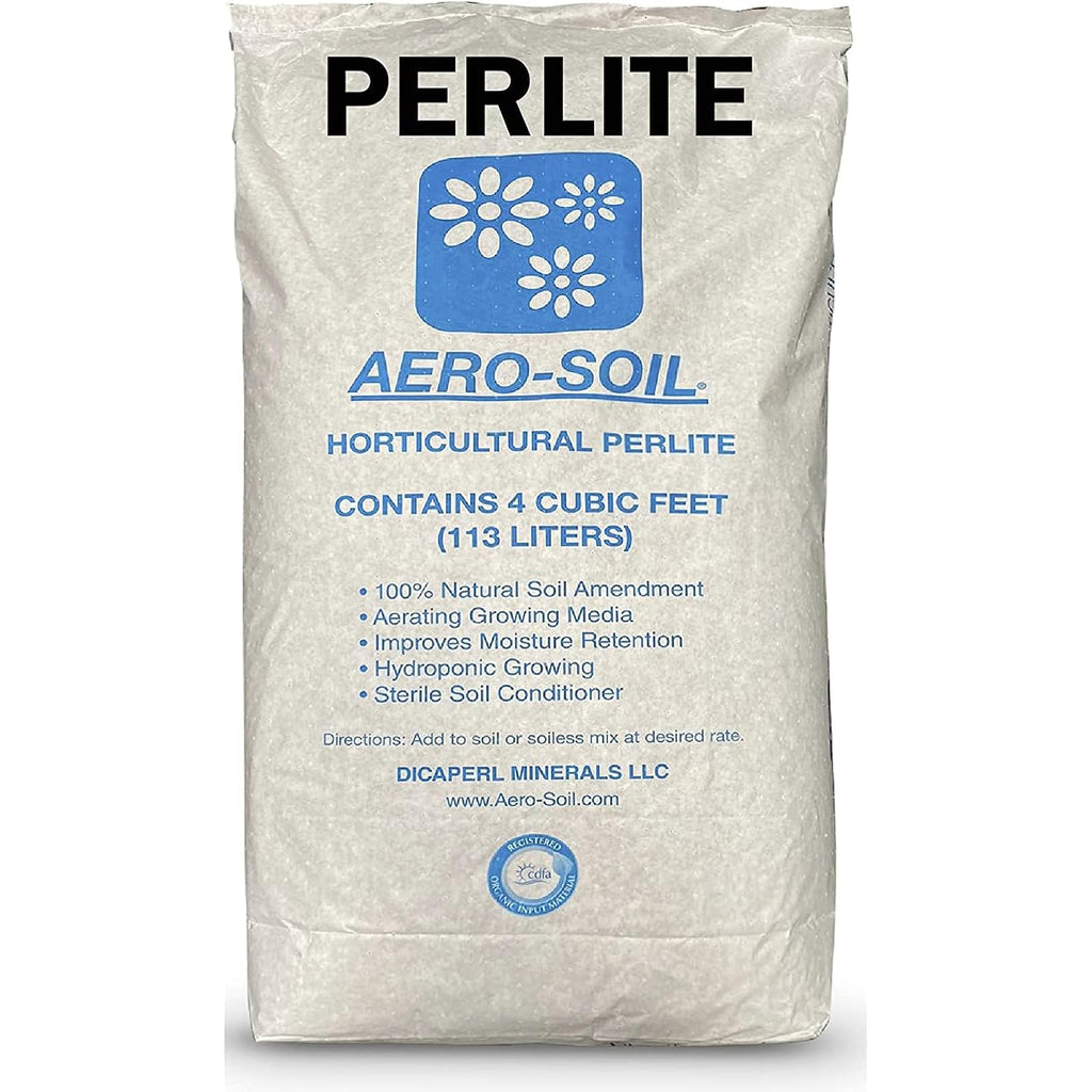 Aerosoil Perlite Premium Horticultural Grade Soil Additive Drainage And Growth - Coarse 4 Cubic Foot