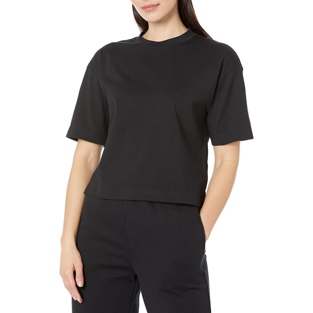 Amazon Essentials Women'S Organic Cotton Drop Shoulder Relaxed Boxy Short-Sleeve T-Shirt (Available In Plus Size)