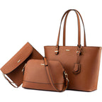 LOVEVOOK Handbags for Women Shoulder Bags Tote Satchel Hobo 3pcs Purse Set