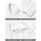 Button Down Shirts For Women Cotton Oxford Shirts Long Sleeve Dress Shirts Collared Blouses Work Casual Solid Tunic Tops