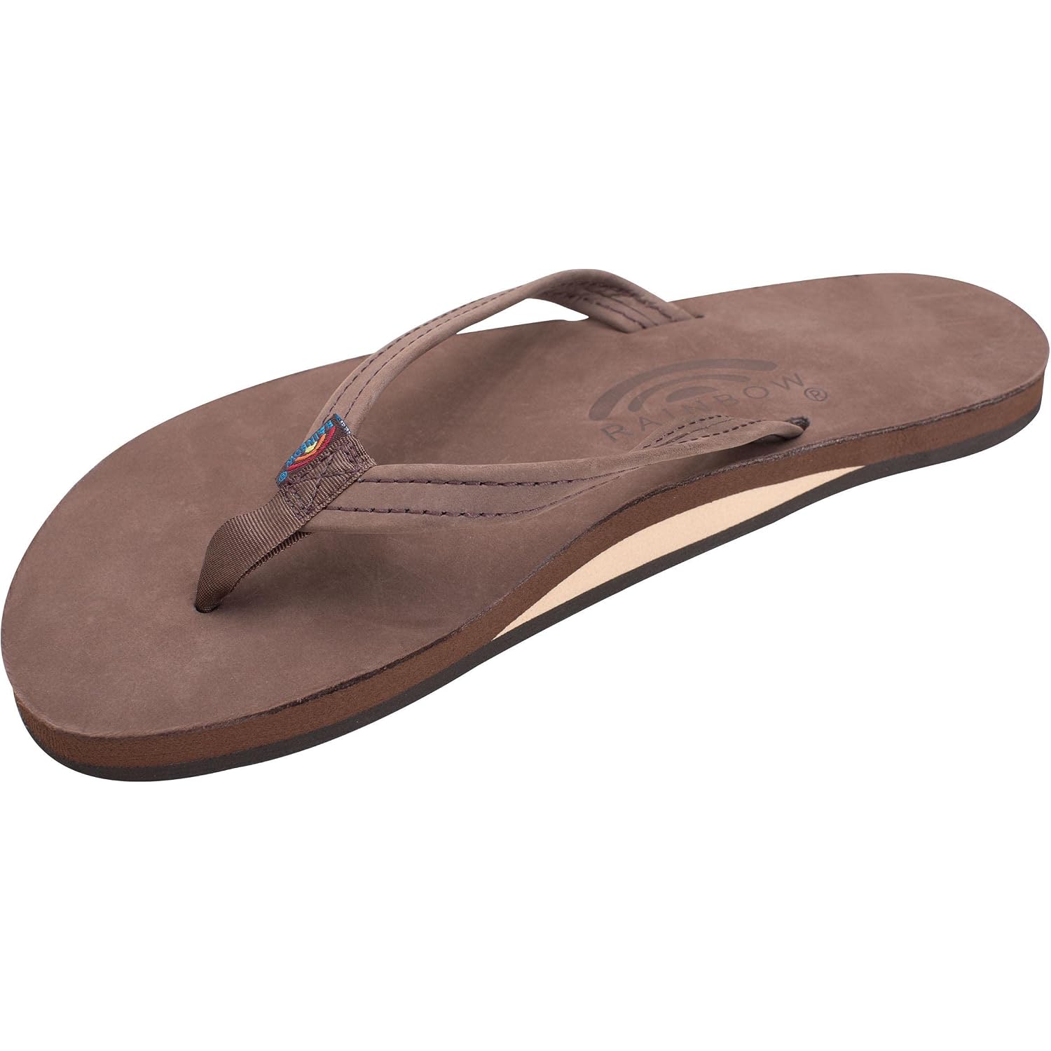 Rainbow Sandals Women'S Single Layer Leather Sandal Narrow Strap