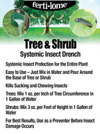 Fertilome (11207) Tree & Shrub Drench Systemic Insecticide, 1 Gal | Imidacloprid Systemic Drench - 12-Month Protection Against Aphids, Beetles, Whiteflies - Tree & Shrub Owners