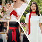 Chiffon Sash Belt, Long Satin Ribbon Scarf Belt, Self Tie Waist Bow Tie Belts for Women Dresses Bridal Wedding