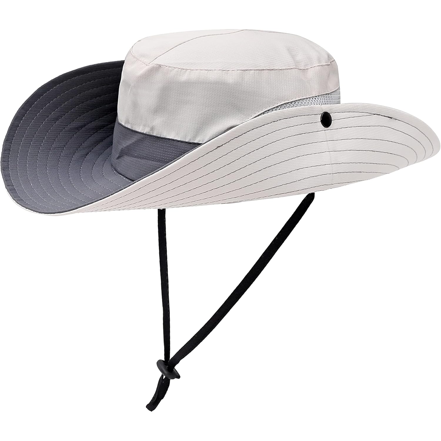 Womens Summer Sun Hat Beach Hat Wide Brim Outdoor UV Protection Hat Foldable Cool Mesh Ponytail Bucket Hat