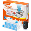 Upgogo Travel Vacuum Bags Combo 6 Pack - Space Saver Vacuum Storage Bags For Clothing And Luggage