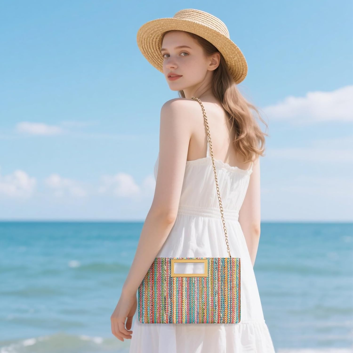 Kkxiu Clutch Purse For Women Vegan Leather Evening Bag Formal Handbag For Wedding Party Prom Bridal