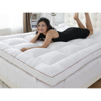 Whatsbedding 3 Inch Memory Foam Mattress Topper (Queen, 60X80), 1700 Gsm