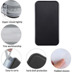 Siveit CD Case, DVD Case Holder 96 Capacity Hard Plastic CD DVD Disc Cases Storage Binder Wallet for Car Home Office Travel (Black)