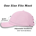 Ponytail Hat for Women, Criss Cross Quick Drying Baseball Cap, Breathable Messy Bun Hat for Outdoor Sports Running Golf Pink