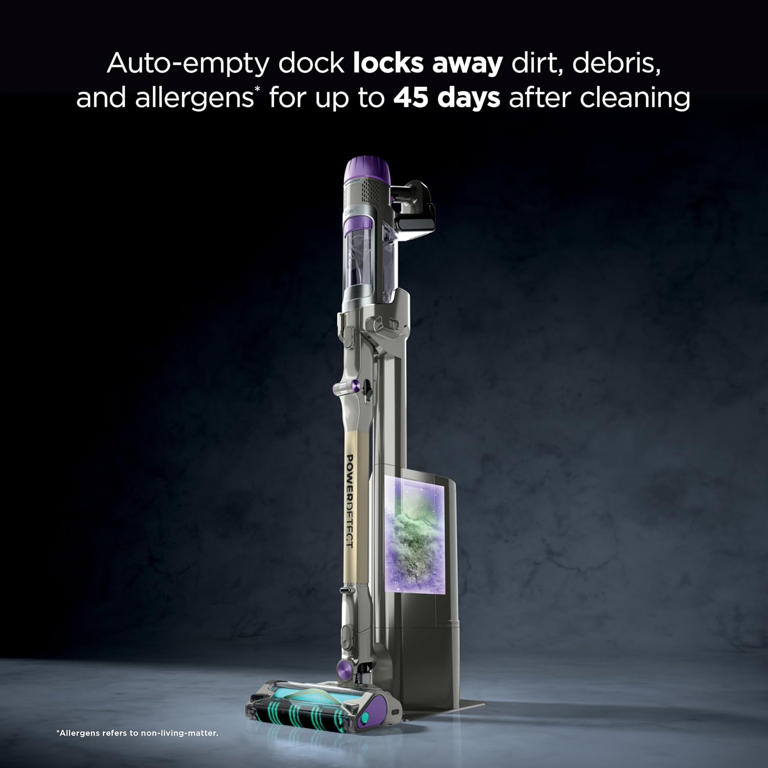 Shark Powerdetect Clean & Empty Cordless Stick Vacuum | Powerful Suction, Hepa Filtration | Carpet & Hard Floor | Portable For Pet Hair | Dark Gray | Ip3251
