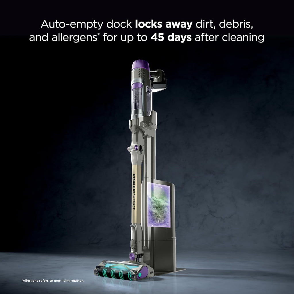 Shark Powerdetect Clean & Empty Cordless Stick Vacuum | Powerful Suction, Hepa Filtration | Carpet & Hard Floor | Portable For Pet Hair | Dark Gray | Ip3251