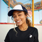 Dalix Two Tone Trucker Hat Summer Mesh Cap With Adjustable Snapback Strap