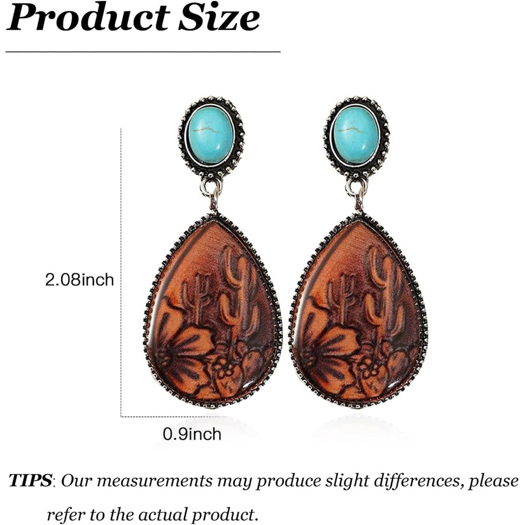 Western Earrings Outfit for Women Turquoise Boot Dangle Earrings Western Jewelry Country Concert Outfits for Women Dress Cowboy Chic Rodeo Outfit Shirts Dress Accessories