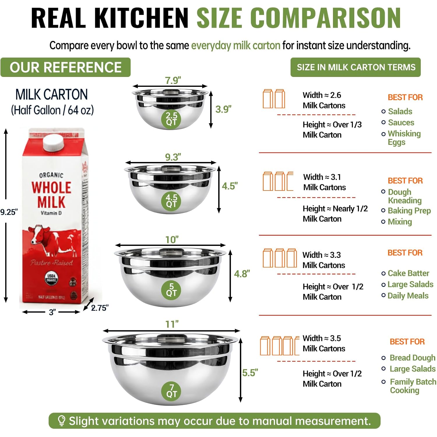 Wepsen 5-Speed Electric Hand Mixer, 4 Large Mixing Bowls Set, Handheld Mixers With Whisks Beater, Stainless Steel Metal Nesting Bowl Measuring Cups Spoons Kitchen Cake Blender For Baking Supplies