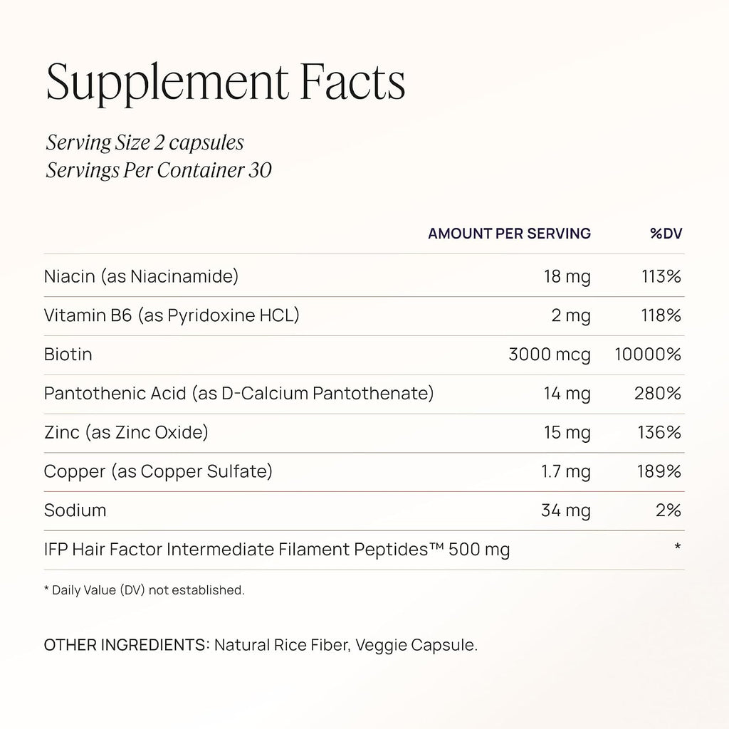 Women'S Hair Growth Peptides, Doctor Recommended, Follicle Fortifying Biotechnology, Clinically Shown To Reduce Hair Loss