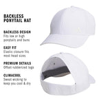 adidas Women's Ponytail Hat – Backless Baseball Cap