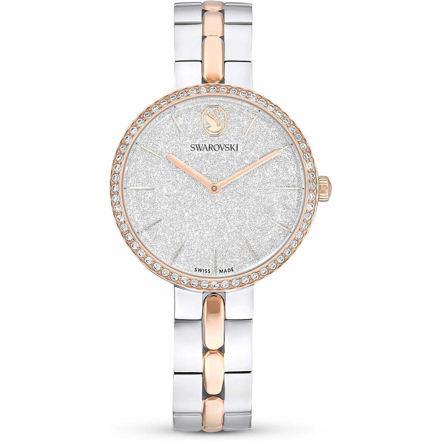 Swarovski Cosmopolitan Watch, Swiss Made, Metal Bracelet, Silver Tone, Mixed Metal Finish