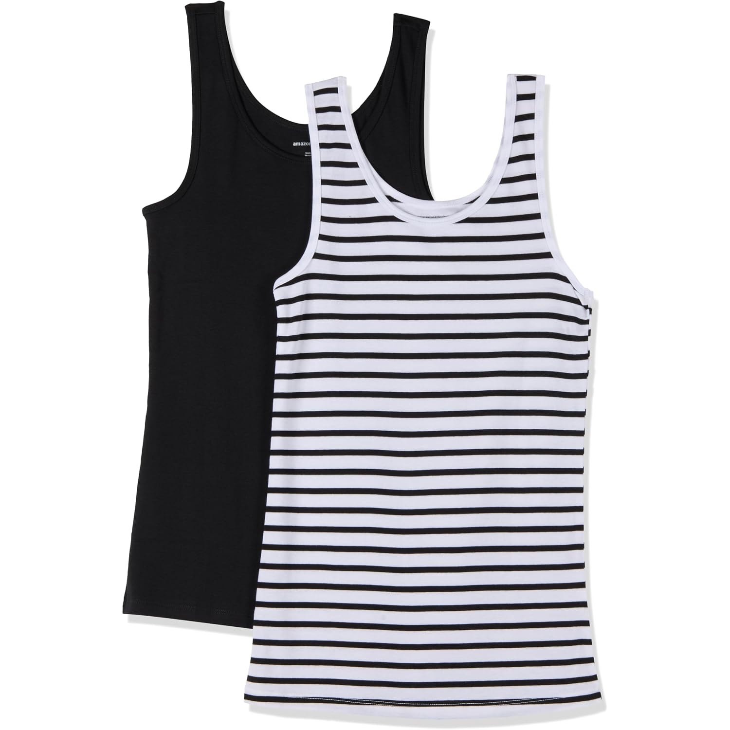Amazon Essentials Women's Slim-Fit Ribbed Scoop Neck Tank Tops
