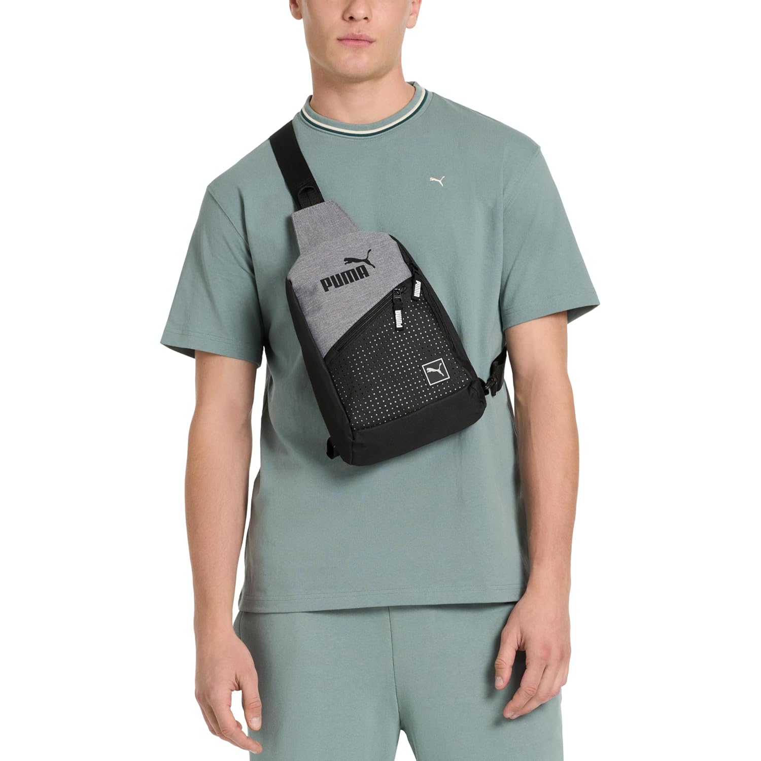 Puma Unisex-Adult Sidewall Sling Backpack With Adjustable Strap & Zip Pockets