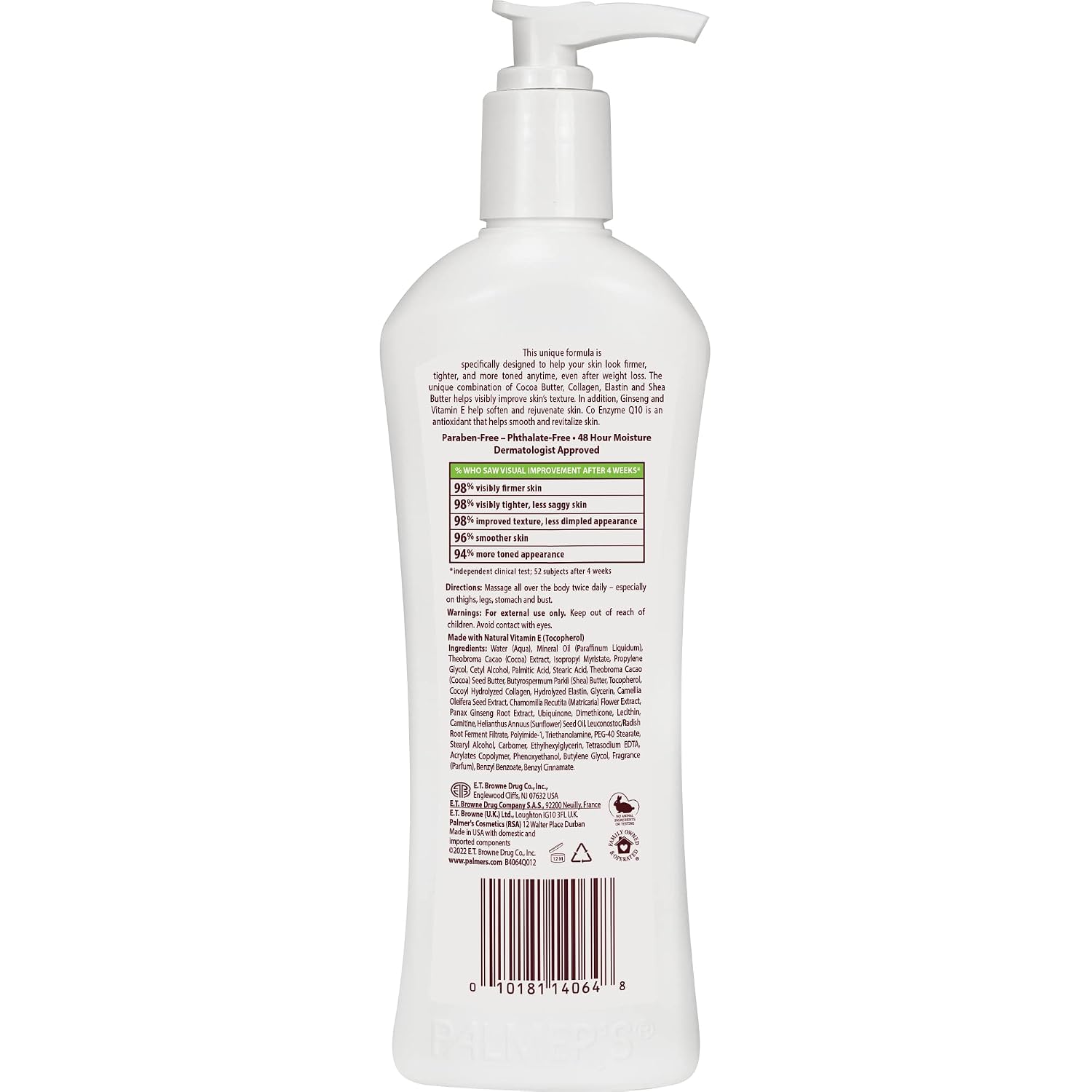 Palmer'S Cocoa Butter Formula With Vitamin E + Q10 Firming Butter Body Lotion, Postpartum Essentials Skin Care, Shea Butter, Collagen And Elastin, 10.6 Fl Oz