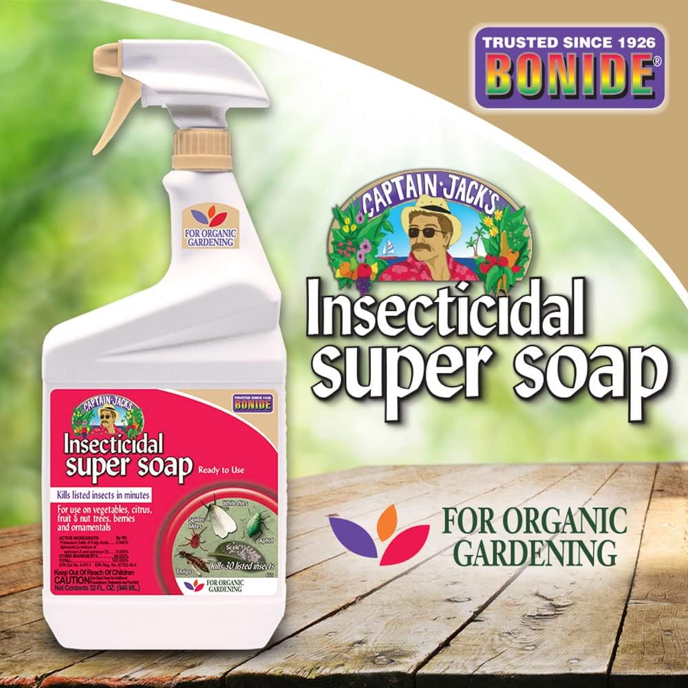 Bonide Captain Jack'S Insecticidal Super Soap, 32 Oz Ready-To-Use Spray For Organic Gardening And Outdoor Plants | Ready-To-Use Spray, For Organic Gardening, Outdoor Plants