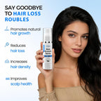 Hair Growth Spray for Thicker Longer Hair -Batana Oil & Thuja Extract Scalp Serum for Thinning &Loss Support - Volumizing Treatment for women & Men,Non-Greasy, 2 fl oz