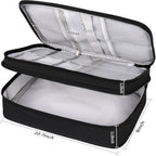 Barber Case Barber Tool Bags Barber Clipper Bag Barber Cases For Clippers And Supplies Professional Barber Accessories Kit Hair Cutting Scissors Storage Bag Shaving Kits (Black)