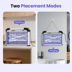 Liba Bug Zapper 2800V Indoor, With 2 Extra Replacement Bulbs | 2800V Grid Kills Flies And Mosquitoes, Removable Washable Tray, Indoor Insect Killer, Easy-To-Clean