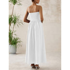 Prettygarden Women 2026 Summer Elegant Strapless Maxi Dress Tube Top Dress A Line Flowy Long Wedding Party Cocktail Dresses