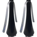 Fly Swatter For Outside/Inside Meal, Picnic, Barbeque, Events - Battery Operated Food Spinning Fan (Black Color, 2Pcs)