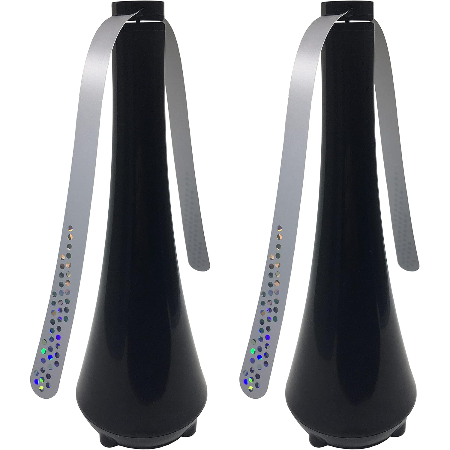 Fly Swatter For Outside/Inside Meal, Picnic, Barbeque, Events - Battery Operated Food Spinning Fan (Black Color, 2Pcs)