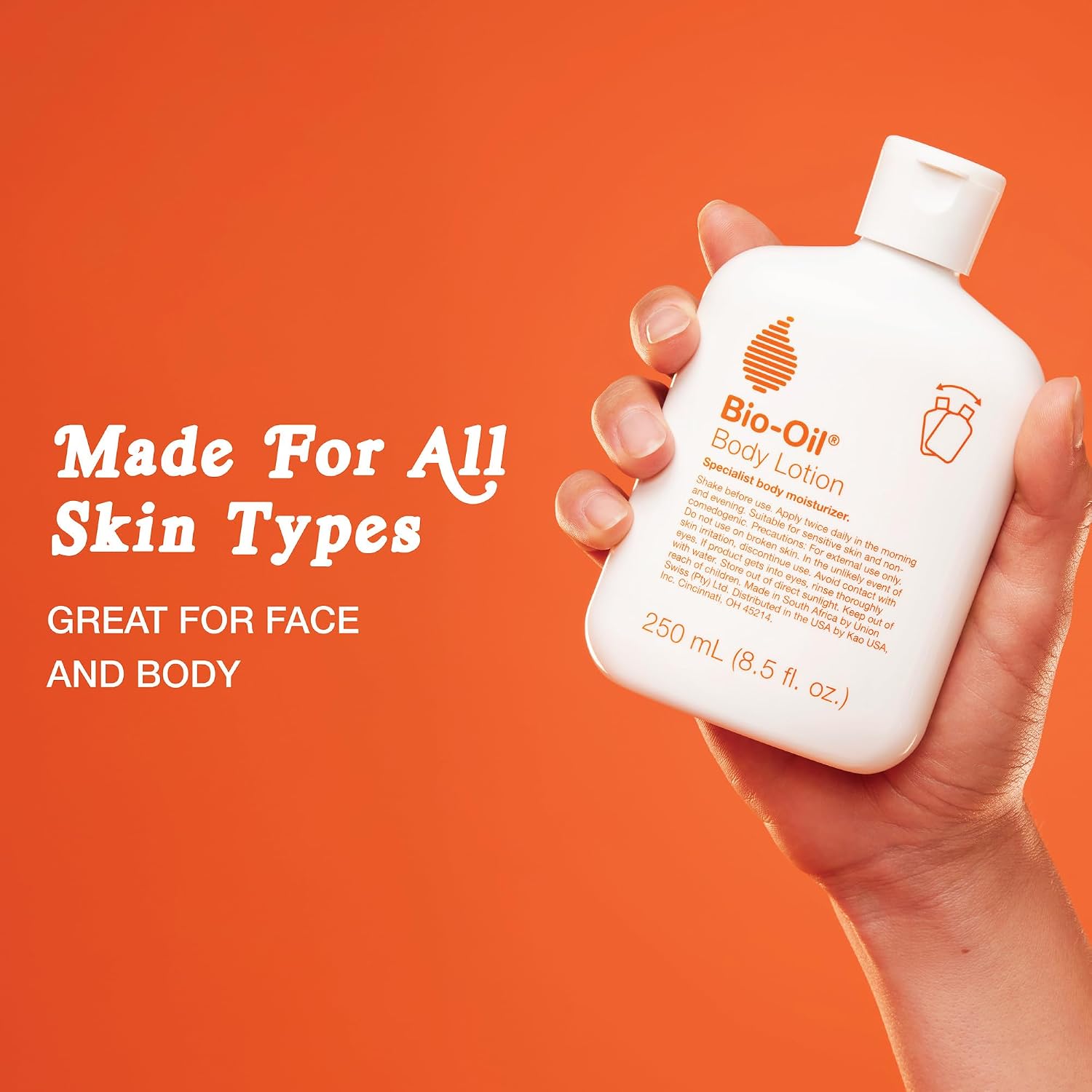 Bio-Oil Moisturizing Body Lotion For Dry Skin, Ultra-Lightweight High-Oil Hydration, With Jojoba Oil, Rosehip Oil, Shea Oil, And Hyaluronic Acid, 8.5 Oz